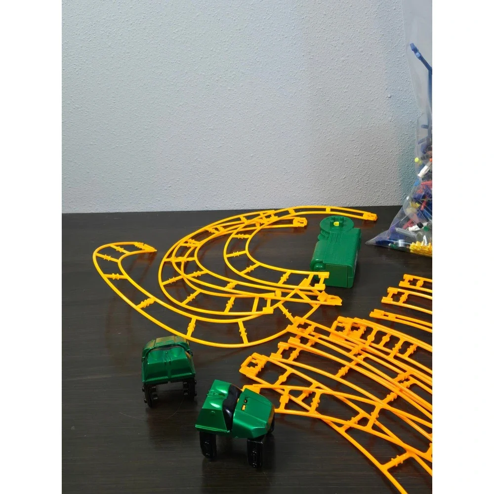 K'NEX Roller Coaster Bulk Lot with Motor Track Cars Chain Rods and Connectors